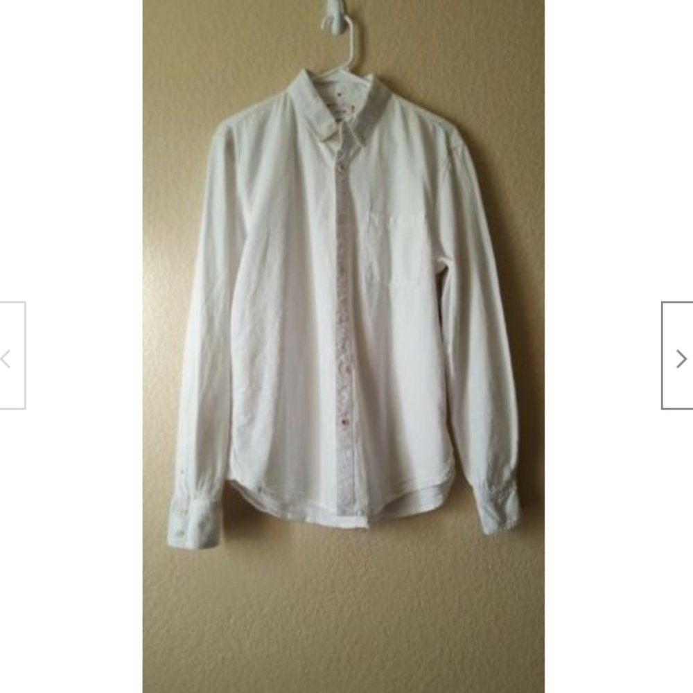 Joe's Jeans Collection Men's Button-Down White Shirt - Size S NWT